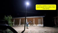 Lampadaire solaire LEAD avec une luminosité réelle de 6000LM/40W, indice de protection IP65, testé professionnellement pour les projets d'éclairage solaire extérieur