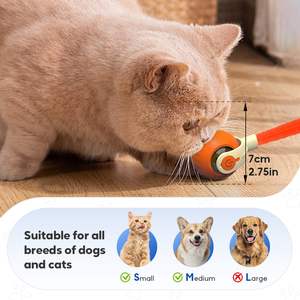 Gran oferta, bolas de juguete interactivas automáticas para gatos, juguetes inteligentes mejorados para gatitos con cola de plumas, juguetes de movimiento para mascotas - Product Image 6