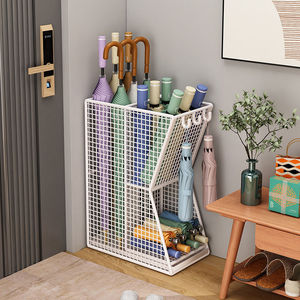 Moderno Soporte Metálico para Paraguas, Independiente, con Capacidad para 10, Diseño de un Solo Lado, para la Entrada del Hogar, Estante de Almacenamiento - Product Image 4