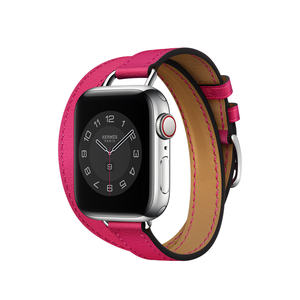 Correa IVANHOE Attelage Double Tour para Apple Watch 10, Correa de Cuero Genuino de 42/38 mm, Brazalete para iWatch Series 5 6 SE 7 8 9 10 - Product Image 6