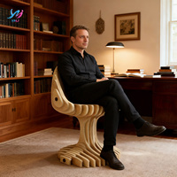 Chaise de loisirs en bois moderne, durable et écologique, tabouret de bar pour appartement, chambre, extérieur, cuisine, salon