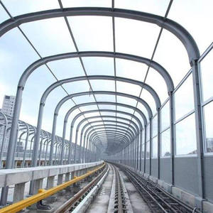 Trasparente edificio per uffici viaduct residenziale barriera antirumore anticorrosione ritardante di fiamma e riduzione del rumore - Product Image 3