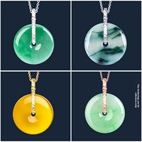 Fermoir de sécurité en argent S925 XD P3234, vente en gros d'usine, pour pendentifs en jade, fermoir plaqué or 18 carats pour accessoires DIY