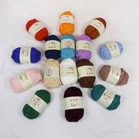 Hand-Crochet Storage Basket 100% Polyester Made From T-Shirt Fabric Yarn Cotton T-Shirt Yarn Fancy Yarn Product