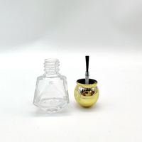 YALI N1091 Flacon vide de 8 ml pour vernis à ongles ou huile, avec bouchon à vis et pinceau, personnalisation couleur et logo, sérigraphie sur verre, marquage à chaud gratuit