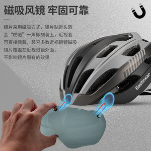 Casco de Ciclismo Castinear con Visera Magnética Antivaho, 26+ Ventilaciones, Unisex, Material PC EPS - Product Image 1