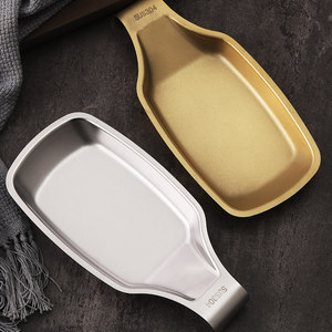 ที่วางทัพพีสแตนเลส 304 อุปกรณ์จัดระเบียบครัว ถาดวางตะหลิวสำหรับเก็บอาหาร สีเงิน สีทอง - Product Image 1