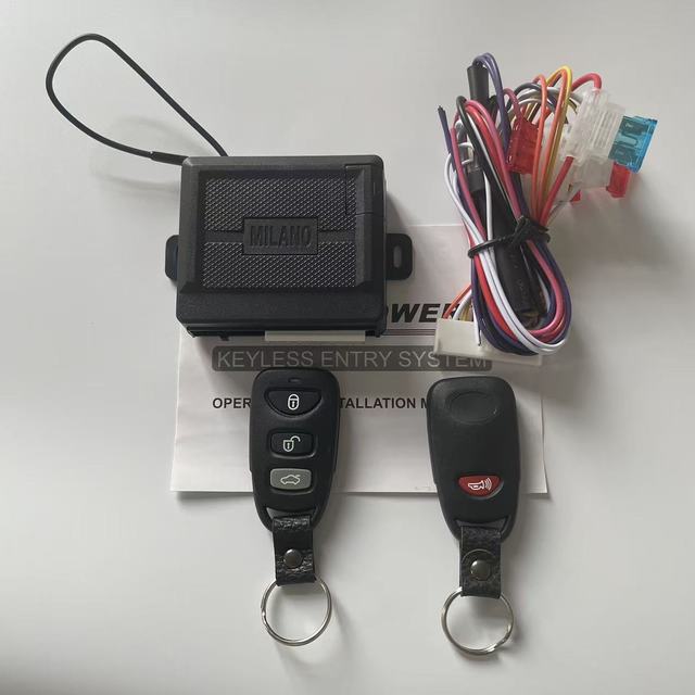 Car Anti-Theft Remote Control Lock Actuator with 4 Buttons ABS Material Keyless Entry Device for Door & Window