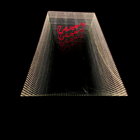 Nouveau Design 2026 Miroir LED 3D Abyssal Infini Néon Miroir Magique des Abysses