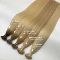 Produits capillaires en cheveux vierges super double tirés, extensions de cheveux à anneaux nano avec vague d'eau, pointe plate nano, cheveux humains de haute qualité