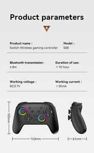 QBUY 2026 Controller Wireless Pro per <span class=keywords><strong>Nintendo</strong></span> <span class=keywords><strong>Switch</strong></span> con Funzione Wake-up, NFC e Vibrazione HD a Sei Assi - Product Image 6