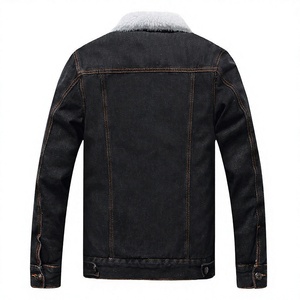 Veste en jean premium pour homme, haute qualité, légère, respirante, logo personnalisé sur le devant, streetwear tendance, manteau en jean décontracté pour l'hiver - Product Image 5