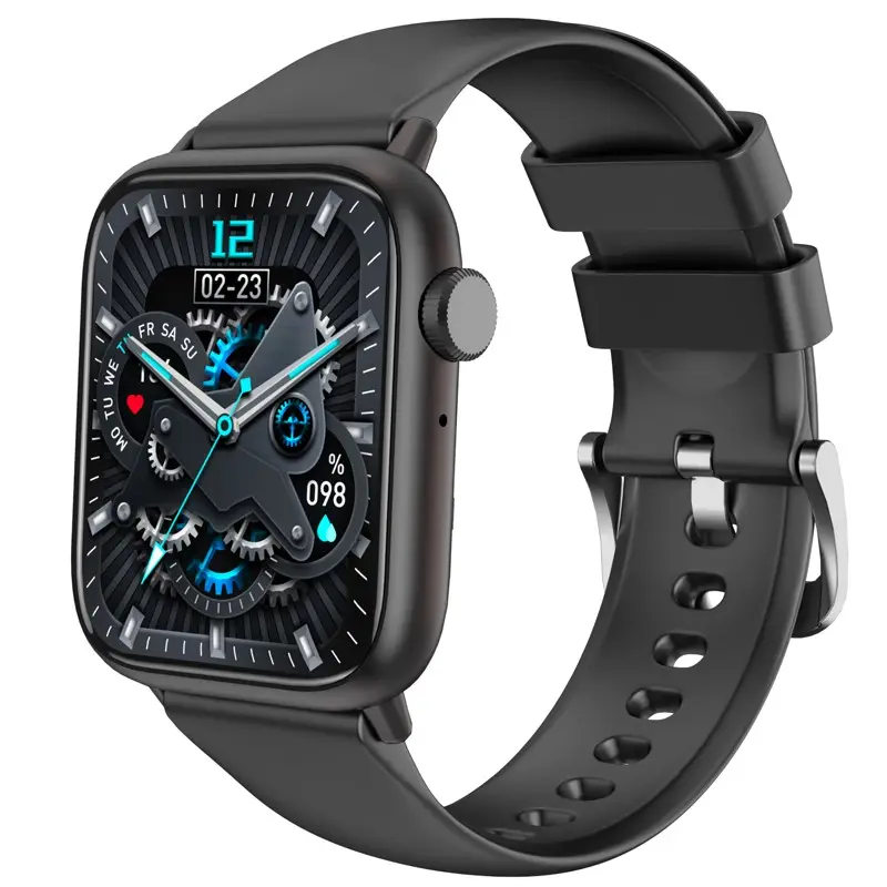 G89 Smartwatch 1.85 Inch Spraakassistent Op Volledig Scherm 120 + Sportmodi Hartslag Bloedzuurstof Slim Horloge Voor Android & iPhone