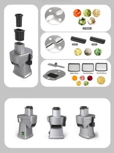 Kommerzieller Multifunktions-Gemüses ch neider für den Restaurant gebrauch Obsts chneide maschine Motor verkauf für Karotten-Kartoffel-Gurken-Zwiebeln - Product Image 4