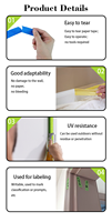 Jinghe Einseitig Klebende Acryl-Klebepapier-Beschichtung, Wasserdicht, Druckempfindlich, Vorgeklebtes Leicht Abreißbares Abdeckpapier
