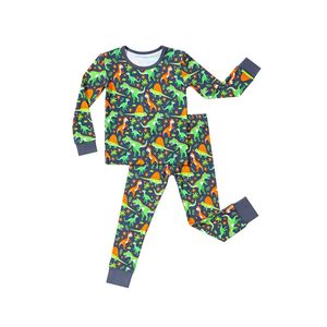 Pyjamas pour enfants à manches longues imprimés, viscose de bambou biologique, vêtements pour bébés, ensemble manches longues et pantalon long, pyjamas pour enfants - Product Image 1