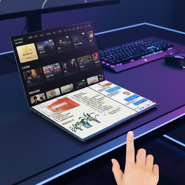 Brand New 16+ 16Inch Dual Touch Screen Notebook Laptop Ddr5 16Gb Gaming Laptops Business Office OEM Ultra-thin Notebook Computer