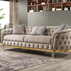 Modern kuzey avrupa ışık lüks düz sıra kumaş kanepe üç veya dört koltuk - Product Image 3