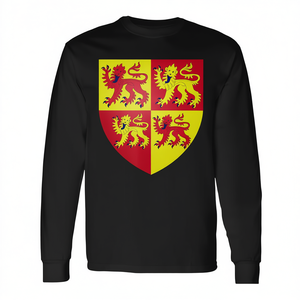 T-shirt à manches longues avec armoiries du Pays de Gal, drapeau souvenir de Cardiff - Product Image 2