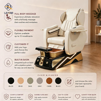 Fauteuil de pédicure professionnel avec fonction vapeur pour les pieds, personnalisable avec logo, vente en gros directe usine