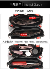 New Luxury Designer Ladies Large Capacity Purse <b>Bags</b> Sac a Main <b>Soft</b> PU <b>Leather</b> Handbags for Women Vintage Shoulder Tote <b>Bag</b> - Product Image 6