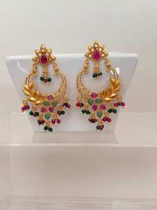 Pendientes de Araña de Latón con Baño de Bronce Antiguo y Circonitas, Diseño Floral, Joyería Vintage para Mujer, Ideal para Bodas - Product Image 3