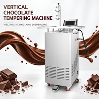 Machine à tempérer le chocolat électrique 7L, mélangeur vertical avec tête de distribution et pédale pour la production de desserts en boulangerie