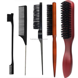 Brosse à Barbe pour <span class=keywords><strong>Homme</strong></span> en Bois et Poils de Sanglier, Brosse de Toilettage pour Moustache, Brosse Incurvée en Poils de Sanglier pour Coiffage à l'Huile - Product Image 6