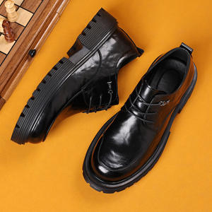 Oficial estilo británico 38-44 dos capas de cuero de vaca EVA goma negro Oficina Oxford hombres <span class=keywords><strong>zapatos</strong></span> de cuero - Product Image 2