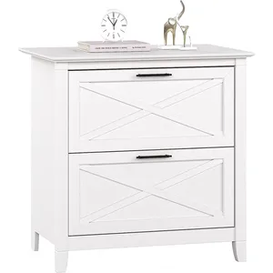Farmhouse Pure White Oak X Design Key West Archivador lateral con 2 cajones Muebles <span class=keywords><strong>de</strong></span> oficina <span class=keywords><strong>de</strong></span> la marca YF para el hogar y la Oficina - Product Image 6