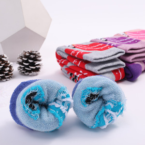 Chất Lượng Cao Trẻ Em Của Mùa Đông Thể Thao Len Vớ Trượt Tuyết Không-Trượt Hhôi thối Ngăn Chặn Khăn Dưới Dày Ống Phong Cách Với Logo Mô Hình - Product Image 4