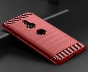 Meilleure vente pour <span class=keywords><strong>Sony</strong></span> Xperia <span class=keywords><strong>XZ3</strong></span> Coque arrière souple pour téléphone portable Coque en silicone brossé en fibre de carbone TPU - Product Image 4