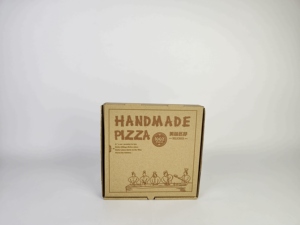 Cajas de Pizza Corrugadas Resistentes a la Grasa con Logotipo Personalizado, Fabricante de Cajas de Pizza Corrugadas con Logotipo Personalizado - Product Image 3