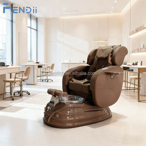 Ganzkörper-<span class=keywords><strong>Massage</strong></span>-Pedikürestuhl mit Rohrlosem Whirlpool-Jet-System und Verstellbarer Rückenlehne für Nagelstudios - Product Image 2