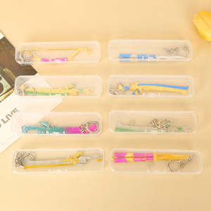 Dazzling Flame Weapon Keychain Set Alloy Cartoon Style Metal <b>Key</b> <b>Chains</b> For Boys Gift Toy - Product Image 4