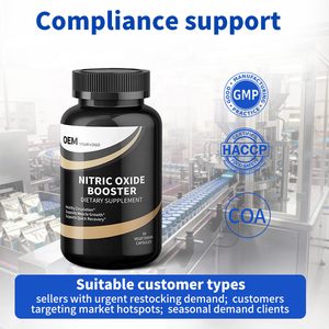 แคปซูลเสริมนิตริกออกไซด์ OEM สำหรับการเจริญเติบโตของกล้ามเนื้อและการไหลเวียนโลหิต จัดหาอย่างมั่นคงในระยะยาวสำหรับผู้ค้าระหว่างประเทศ - Product Image 5