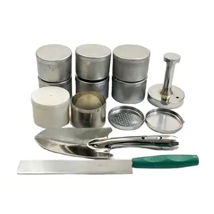 Soil Sampler Ring Knife Soil Sampler Bottom <strong>Cover</strong> with Handle Penetration Sampler 304 Stainless Steel Soil Drill 1 <strong>Meter</strong> Pole - Product Image 1