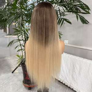 Petite taille de bonnet Salon <span class=keywords><strong>Dye</strong></span> Perruques en soie attachées à la main Perruque frontale en dentelle de cheveux humains vierges européens pour les patients atteints d'alopécie - Product Image 3