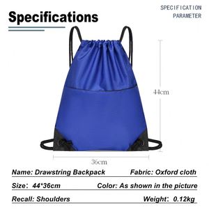 Factory Custom <b>Bags</b> With Logo Oxford Waterproof Drawstring Backpack Cinch Sack Men's <b>String</b> <b>Bag</b> for Outdoor Sports - Product Image 4