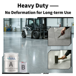 Rivestimento Epossidico Effetto Marmo Lucido per Pavimenti, Vernice Autolivellante per Calcestruzzo <span class=keywords><strong>con</strong></span> Sabbia Colorata, Rivestimento Liquido per Magazzini e Garage - Product Image 4