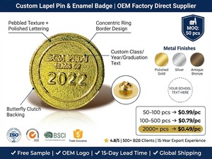 Pin <span class=keywords><strong>de</strong></span> Solapa Redondo Personalizado con Grano <span class=keywords><strong>de</strong></span> Arena Dorado, Insignia Metálica 3D en Relieve con Texto BCM PEDS CLASE <span class=keywords><strong>de</strong></span> <span class=keywords><strong>2022</strong></span>, Recuerdo <span class=keywords><strong>de</strong></span> Graduación - Product Image 3