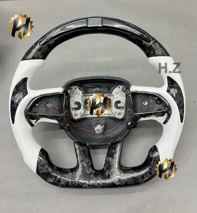 Volante Deportivo de Cuero y Fibra de Carbono HZ para Dodge Charger SRT Durango HELLCAT, Venta Directa de Fábrica - Product Image 3