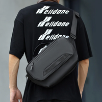 Sac de voyage de luxe en cuir pour homme, personnalisé, antivol, tendance, sac banane, sac de poitrine décontracté, sac bandoulière de créateur
