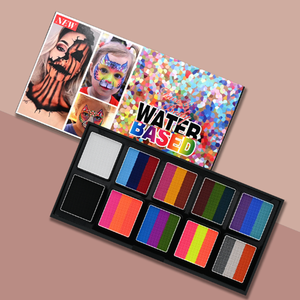 อุปกรณ์เพ้นท์ร่างกายสำหรับผู้ใหญ่และเด็กแบบมืออาชีพพร้อมด้วยใบหน้าและสีธรรมชาติของพืชสำหรับศิลปะเปลือยและการออกแบบผ้าใบ - Product Image 4