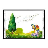 Tableau blanc de projecteur infrarouge interactif pour l'école et le bureau Cadre en aluminium multi-touch 81/82/86/90/96/102/120 pouces