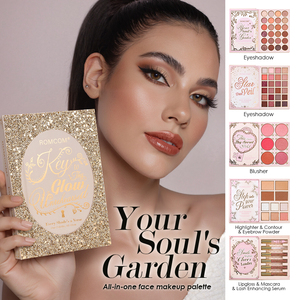 Paleta de Maquillaje Facial Todo en Uno Orgánica de Lujo Julystar |   Sombra de ojos/Colorete/Iluminador/Contorno/Polvo para cejas |   Conjunto Resistente al Agua - Product Image 3
