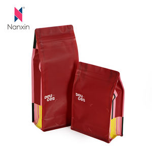 Bolsa de <span class=keywords><strong>café</strong></span> de PE reciclable ecológica con válvula unidireccional y cremallera resellable Bolsa de pie de fondo plano de un solo material - Product Image 5