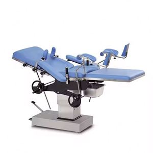 Meja Periksa Ginekologi Rumah Sakit Medis dari Baja Anti Karat, Meja Persalinan Obstetri Manual Hidrolik - Product Image 6