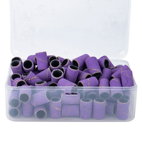 Bande abrasive professionnelle pour manucure, grain 180, 100/180 grain pour embouts de perceuse à ongles