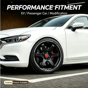 Jantes en alliage forgées par flux 4X100 15X6.5 CB 73.1 pour Toyota Yaris Vios Corolla Honda Fit City Mazda2 <span class=keywords><strong>Nissan</strong></span> Tiida <span class=keywords><strong>Micra</strong></span> - Product Image 2